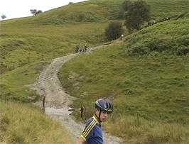 The track crosses the Doethie Fach, 0.4 miles from the hostel
